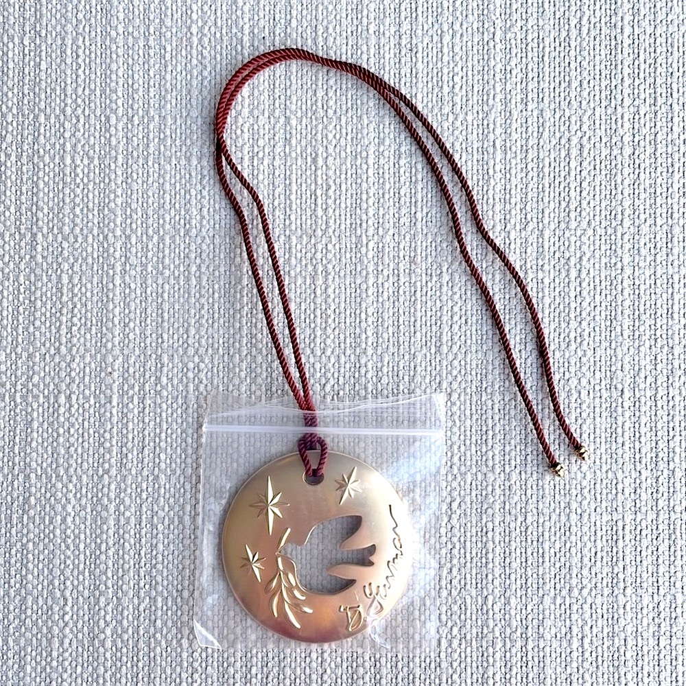 David Yurman Angelika Holiday Collectable Gold holiday Ornament